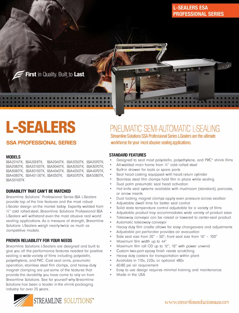 SS L-Sealers Pneumatic Professional Series-1